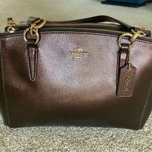 Coach Metallic Leather Christie Bag